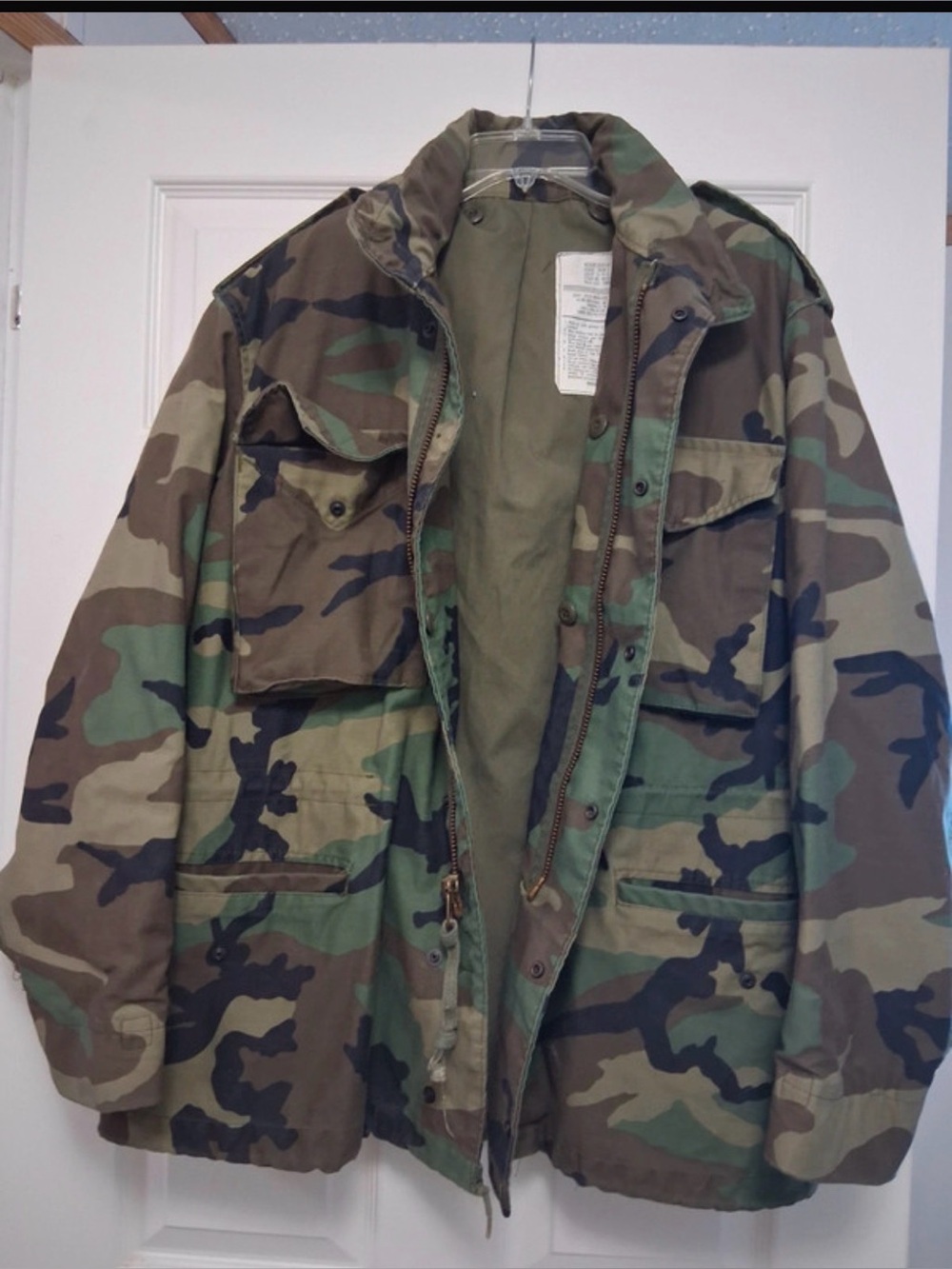 U.S. Army Woodland Camouflage Field Jacket - Green / Brown / Black